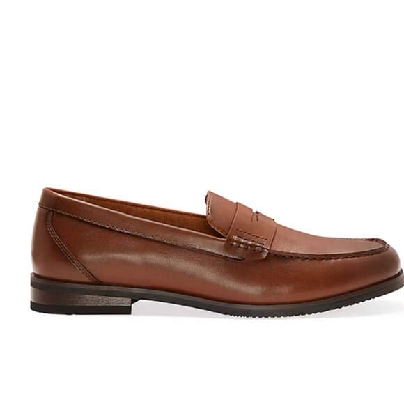 NO BOX Stafford Men\'s Flint Slip On Dress Loafers Brown Size 10.5 $90 RY1458